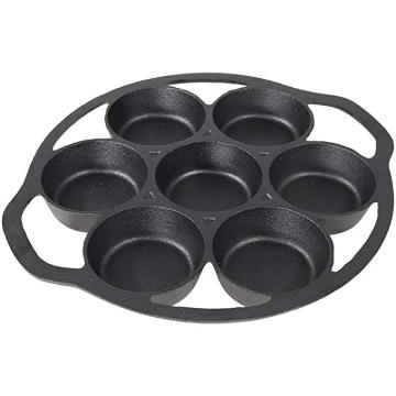 Pre-Seasoned Cast Iron Drop Keks und Muffinpfanne, Indoor oder Outdoor Camping Kochgeschirr